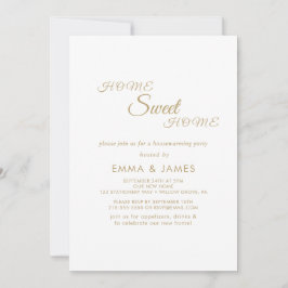 Convites Festa Elegante de Caligrafia Dourada