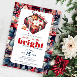 Convites Festa Elegante de Trocas de Biscoitos