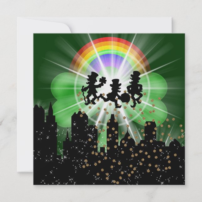 Convites Festa em luzes brilhantes de estilo 3 - SRF (Frente)