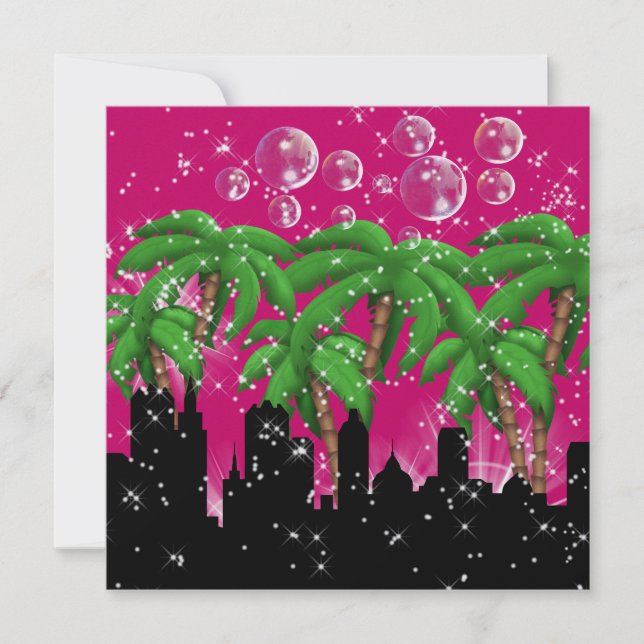 Convites Festa em luzes brilhantes de estilo - SRF (Frente)