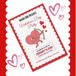 Convites Festa encantadora do dia do Namorados | Coração E