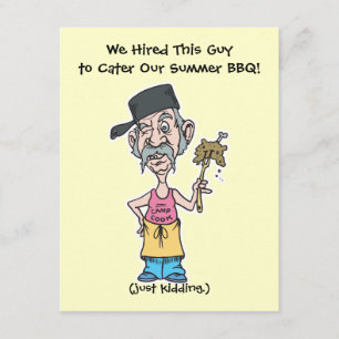 Convites festa engraçada de CHURRASCO de verão para cozinhe