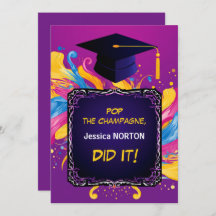 Festa engraçada de Formando vibrantes