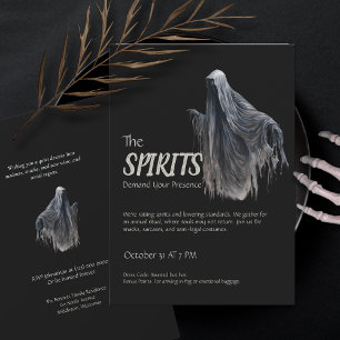 Convites Festa Engraçada de Horror Gótico Horror Halloween