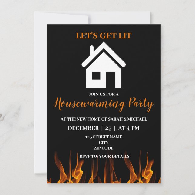 Convites Festa Engraçada de Humor Doméstico (Frente)