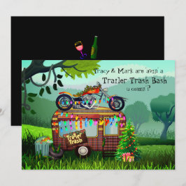 Convites Festa Engraçada de Natal do TRAILER BRANCO