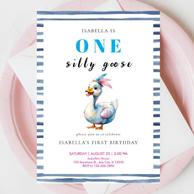 Convites Festa Engraçado de Ganso (Criador carregado)