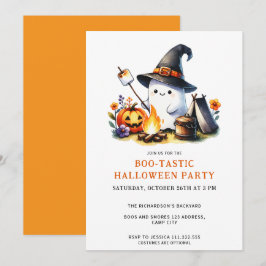 Convites Festa Engraçado do Fantasma Camper Boo-Tastic Hall