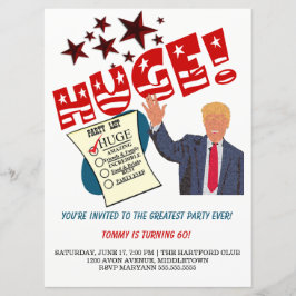 Convites Festa Enorme da Trump Celebrada para Sempre