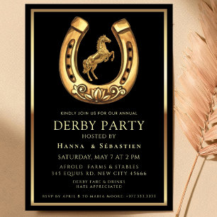 Convites Festa Equestre do Derby do Cavalo de Ouro