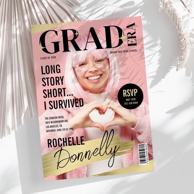 Convites Festa Era do Formando de Fotos do Cobrir da Revist (Criador carregado)