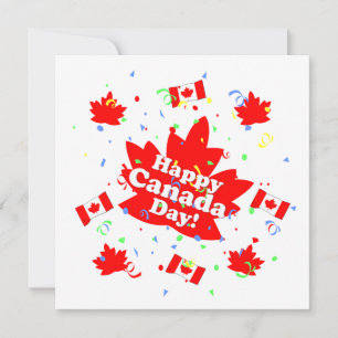 Convites Festa Feliz Dia do Canadá