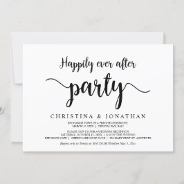 Convites Festa Felizes para Sempre, Casamento Simples Rústi