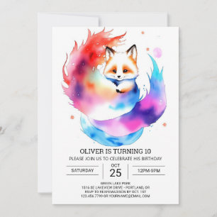 Convites Festa Fennec Fox para Crianças Aniversário