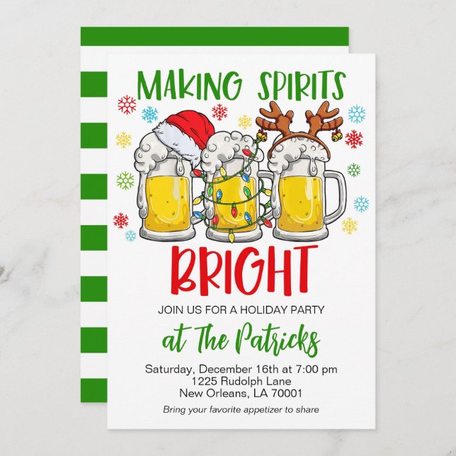 Convites Festa Festiva de Férias (Frente/Verso)