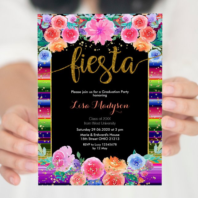 Convites Festa Floral Invitation Party Mexicano (Criador carregado)
