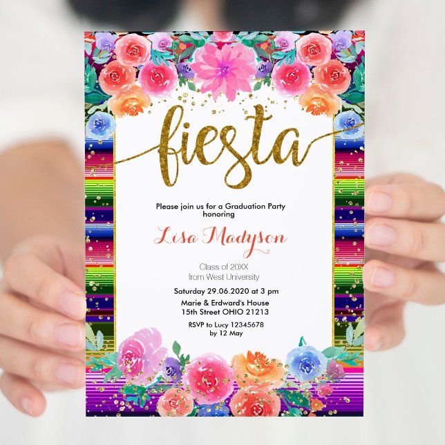 Convites Festa Floral Invitation Party Mexicano (Criador carregado)