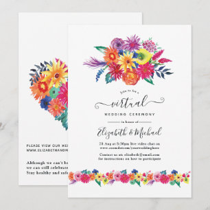 Convites Festa Floral Online Casamento Virtual