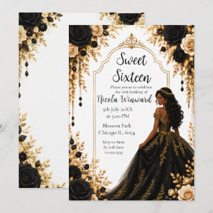 Convites Festa Floral Sweet Sixteen Ouro Preto