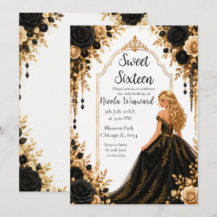 Convites Festa Floral Sweet Sixteen Ouro Preto
