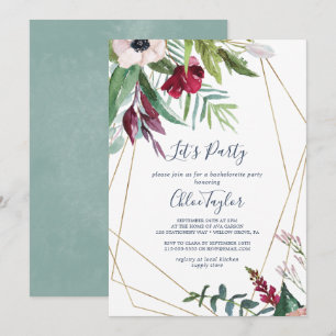 Convites Festa Geométrica Brisa Tropical