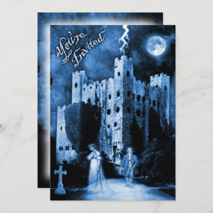 Convites Festa Gothic Halloween do Castelo Assombrado