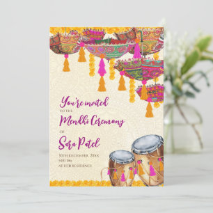 Convites Festa Henna convida Mehndi Convida, partido Mehndi