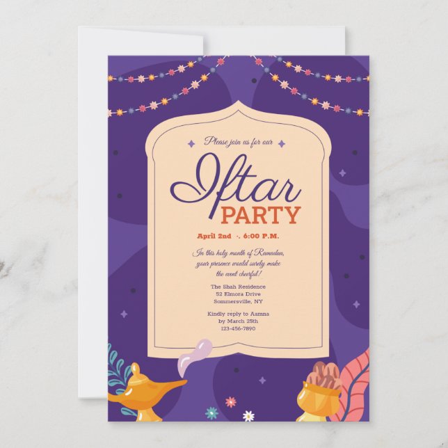 Convites Festa Iftar (Frente)