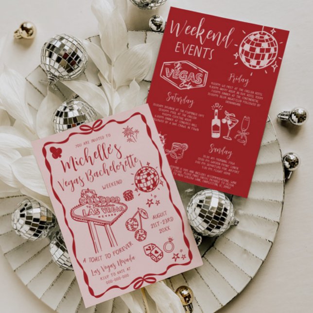 Convites Festa Itinerária do Fim de Semana da Bachelorette  (Criador carregado)