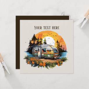 Convites festa legal de amantes de acampamento