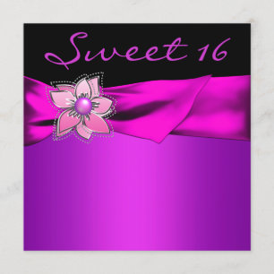 Convites Festa Magenta Sweet 16