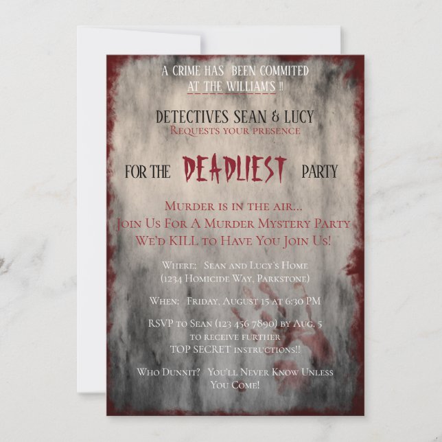 Convites Festa Mais Mortal (Frente)