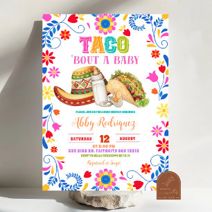 Convites Festa Mexicana Taco sobre um bebê chá de bebê