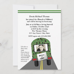 Convites Festa Militar indo embora