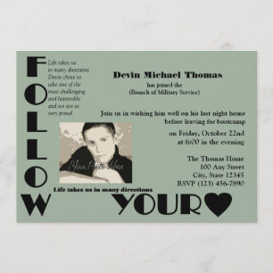 Convites Festa Militar indo embora