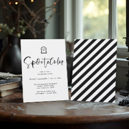 Convites Festa Mínima de Fantasmas do Fantasma Negro Spoota