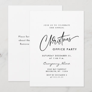 Convites Festa Mínima Elegante de Natal