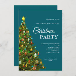 Convites Festa Mínima Moderna de Árvore de Natal