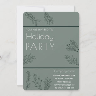 Convites Festa minimalista de férias de inverno