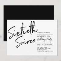 Festa Moderna de 60 Anos Black | Sixty Soiree