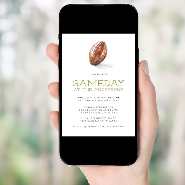 Convites Festa moderna do Futebol Game Watch (Criador carregado)
