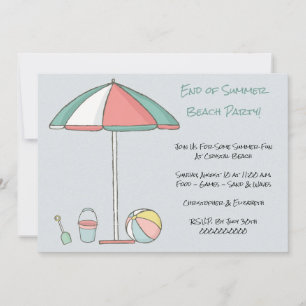 Convites Festa Moderna na Praia