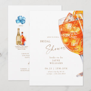 Convites Festa na Casa Aperol Spritz Chá de Noiva