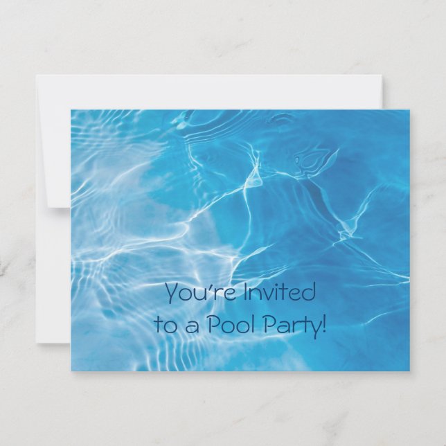 Convites Festa na piscina (Frente)