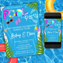 Festa na Piscina de Verão para Chuvinha Neutro
