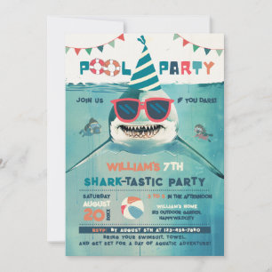 Convites Festa na Piscina Tubarões!