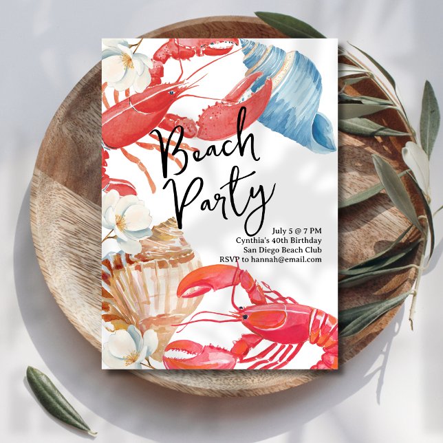 Convites Festa na Praia (Criador carregado)