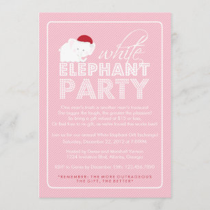 Convites Festa natalícia da troca do presente do elefante