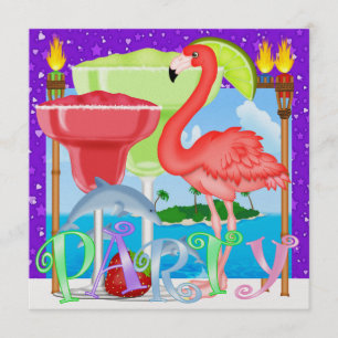 Convites Festa no PARAÍSO / Luau - SRF