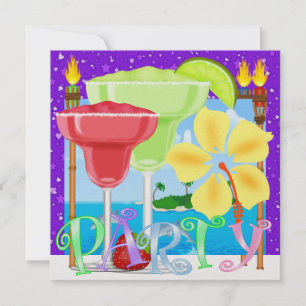 Convites Festa no PARAÍSO / Luau - SRF